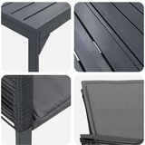  Vrtni set za objed 7 pcs Antracit poliratan | shoptok.hr