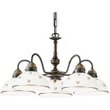  Kolarz 731.85.170 - Luster na lancu NONNA 5xE27/75W/230V, cvetni motiv, ružičasto zlato | Eponuda.com