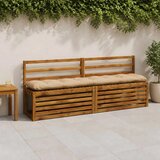  Jastučići za klupe VIANEN 2 kom. 100% poliester Pijesak - Pijesak 200 x 30 x 12 cm | shoptok.hr