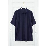 Trendyol Navy Blue Plus Size Shirt cene