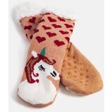 Gemre Beige socks with shearling Lotis | ePonuda.com