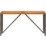 Vanjski stol Sivi 80 x 40 x 40 cm Čelik i Poli Ratan - Sivi | shoptok.hr