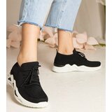 Gemre Black women's sneakers with sock-like upper Miyana | shoptok.hr