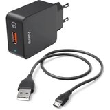 Hama Punjač set, micro USB 19,5W, 1,5m crni | Eponuda.ba