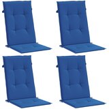  Jastuci za vrtne stolice 4 kom plavi 120 x 50 x 3 cm od tkanine | shoptok.hr