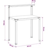  Stol za presađivanje 60 x 50 x 104 cm Čelik s prahom premazan | shoptok.hr