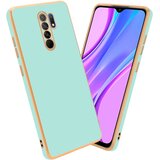 Cadorabo Ohišje, združljiv s Xiaomi v sijajni metini zeleni barvi - Zlato - zaščitno prevleko iz fleksibilnega silikona TPU in z zaščito pred kamero, (20602810) | Shoptok.si
