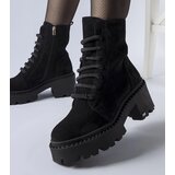Gemre Black insulated heeled boots Karino Cene