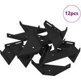  Kutni nosač 12 pcs Crna 138,5 x 50,5 x 16 mm Željezo | shoptok.hr