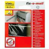 Fix-o-moll podmetač na čičak (48 x 25 mm, sivo-crne boje, lijepljenje, 4 kom.) | shoptok.hr