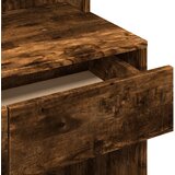  Toaletni stolić s LED boja dimljenog hrasta 80x41x144,5 cm | shoptok.hr