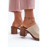 EVENTO Elegant Light Women's Sandals with Heels Beige Varnila | shoptok.hr