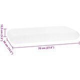  Jastuk za Spavanje Bijelo 70 x 36 x 13,5 cm Pjena za pamćenje | shoptok.hr