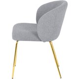 Mömax stol, les, kovina, tekstil siva | Shoptok.si