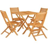  5-dijelni vrtni blagovaonski set od masivne tikovine | shoptok.hr