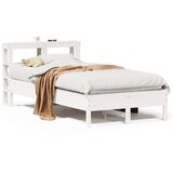 Maison Chic Posteljni okvir - Enojna postelja - Postelja za odrasle brez vzmetnice bel 90x200 cm trdna borovina-J7001, (21769317) | Shoptok.si