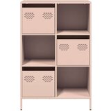 vidaXL Visoka komoda ružičasta 68x39x103,5 cm čelik | shoptok.hr