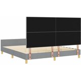  Krevetna konstrukcija Svjetlosiva 180 x 200 cm tkanina | shoptok.hr