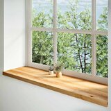  Prozorske klupice 2 kom svijetlosmeđe 140x40x2 cm masivne hrast | shoptok.hr