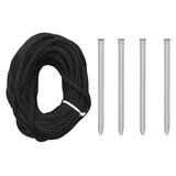 vidaXL LED božićno drvce sa šiljcima 1534 LED hladno bijelo 500 cm | shoptok.hr