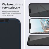 Spigen Glas.TR EZ-FIT (2 kom) za iPhone 13 / 13 Pro / 14 / 16e - Privacy | shoptok.hr