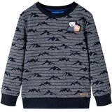  Dječja topla majica modra prošarana 128 | shoptok.hr
