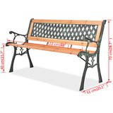  Vrtna klupa 122 cm drvena | shoptok.hr