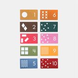 Kolorky Puzzle Two Piece Shapes & Numbers puzzle 10 kom | shoptok.hr