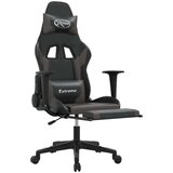  Masažni igralni stol z oporo za noge črno in Siva umetno usnje, (21152314) | Shoptok.si