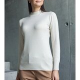  Beige classic loose-fit sweater Essana | shoptok.hr
