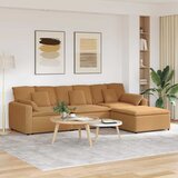  Modularna sofa s tabureom i jastucima bež boje | shoptok.hr