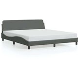  Okvir za krevet s uzglavljem tamnosivi 180 x 200 cm od tkanine | shoptok.hr