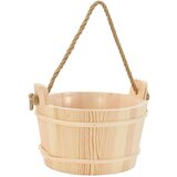 Kanta za saunu 2 pcs Smeđa Čvrsto borovo drvo i konoplja | shoptok.hr
