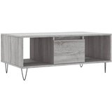 Maison Chic Klubska mizica - kavna mizica - Nizka mizica siva sonoma 90x50x36,5 cm inženirski les, (21752550) Cene