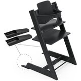 Stokke stol za hranjenje Tripp Trapp set 2v1 black 684600 | Shoptok.si