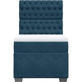  Box spring krevet s madracem plavi 90x200 cm baršunasti | shoptok.hr