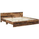  Okvir za krevet Staro drvo 200 x 200 cm Konstruirano drvo | shoptok.hr