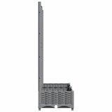  Vrtna sadilica s rešetkom svjetlosiva 80x40x121,5 cm PP | shoptok.hr