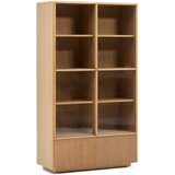 Kave Home Vitrina u dekoru hrasta s kliznim vratima u prirodnoj boji 100x174x40 cm Helvine – | shoptok.hr