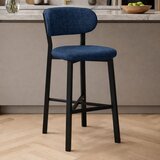 Hanah home barska stolica Luna, teget tkanina od poliestera i lana | Eponuda.com