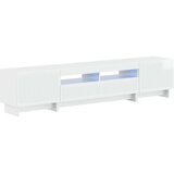  5-dijelni LED TV ormarić Bijela visokog sjaja Konstruirano drvo - Bijela visokog sjaja 100 cm Cijene
