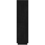 vidaXL knjižna omara za razdelitev prostora črna 40x35x135 cm borovina | Shoptok.si