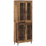  Highboard 2 pcs Staro drvo Inženjerska drva i staklo | shoptok.hr