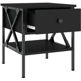  Noćni ormarići 2 kom crni 40 x 42 x 45 cm od konstruiranog drva | Eponuda.com