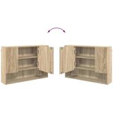  Ogledalo ormar Sonoma hrast 80 x 17 x 55 cm Konstruirano drvo | shoptok.hr