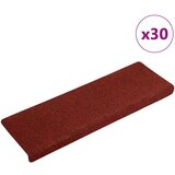 vidaXL Samolepilne preproge za stopnice 30 kosov rdeče 65x21x4 cm Cene