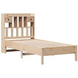  Krevet s regalom za knjige bez madraca 90x200 cm od borovine | shoptok.hr
