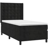  box spring s madracem LED crni 80 x 200 cm baršunasti | shoptok.hr