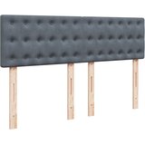  Krevet s oprugama i madracem tamnosivi 140x190 cm baršunasti | shoptok.hr