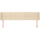  Vzglavje z ušesi krem 203x16x78/88 cm blago, (20932446) | Shoptok.si